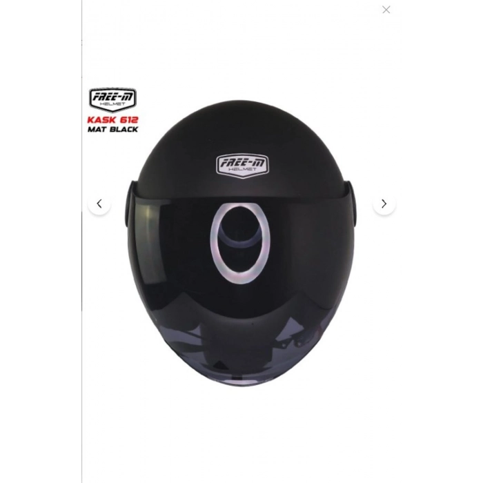 612 AÇIK (YARIM) -612 MATT BLACK- MOTOSİKLET KASKI