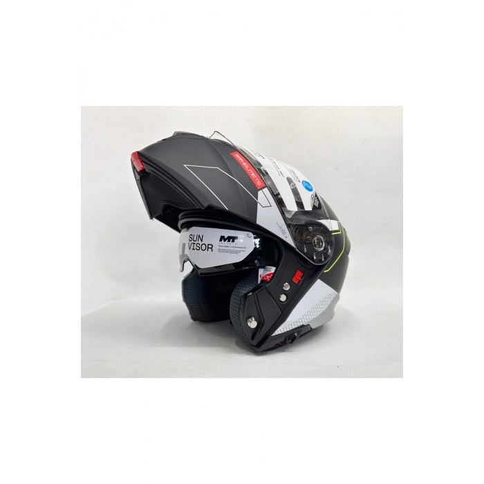 Kask Genesis Talo B2 Mat Çene Açılır Kask Iç Güneş Vizörlü
