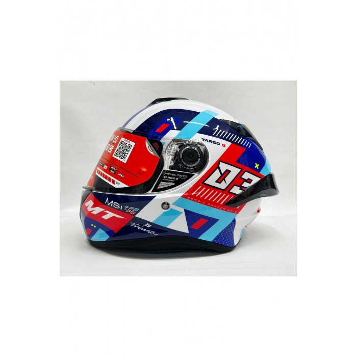 Helmets Targo S Sergio Garcia D7 Şeffaf Vizörlü V-14b Kapalı Kask Parlak Renk
