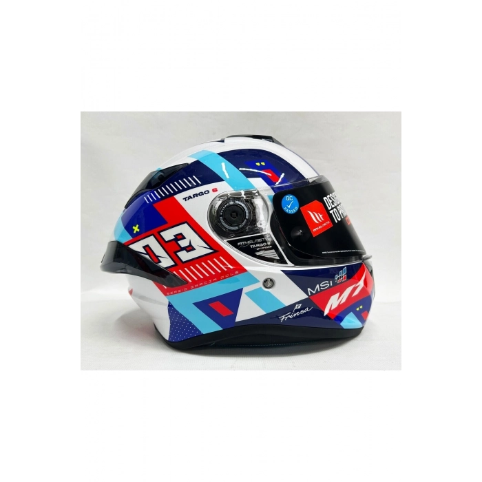 Helmets Targo S Sergio Garcia D7 Şeffaf Vizörlü V-14b Kapalı Kask Parlak Renk