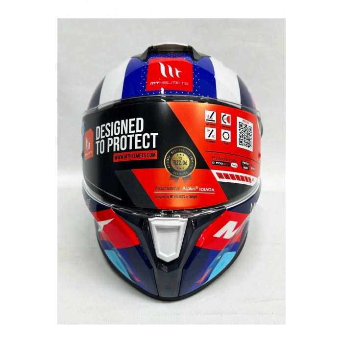 Helmets Targo S Sergio Garcia D7 Şeffaf Vizörlü V-14b Kapalı Kask Parlak Renk