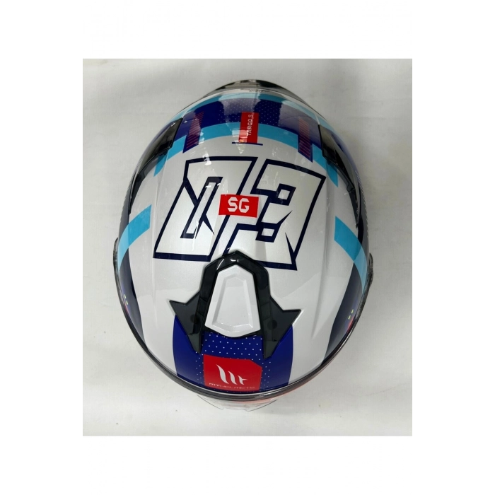 Helmets Targo S Sergio Garcia D7 Şeffaf Vizörlü V-14b Kapalı Kask Parlak Renk