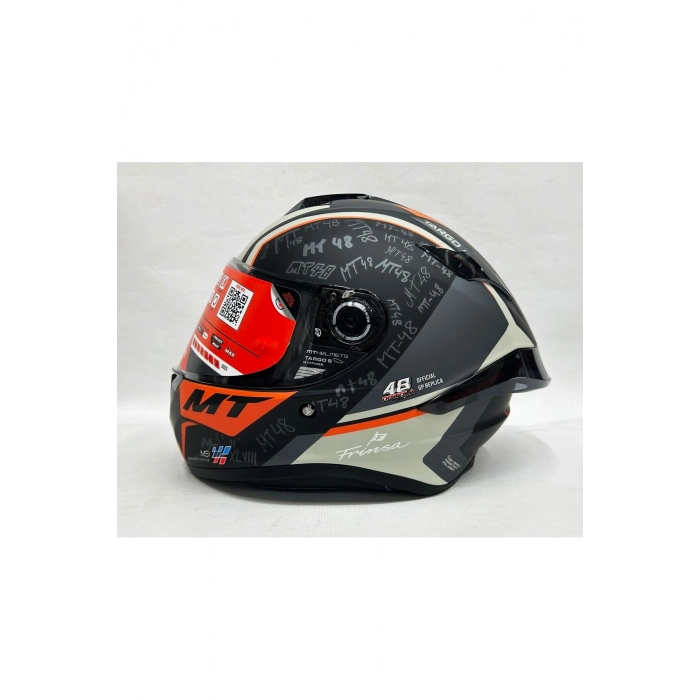 Helmets Targo S Ivan Ortola B4 Şeffaf Vizörlü V-14b Kapalı Kask Mat Renk