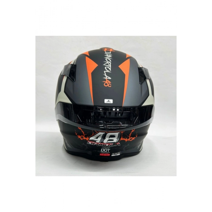 Helmets Targo S Ivan Ortola B4 Şeffaf Vizörlü V-14b Kapalı Kask Mat Renk
