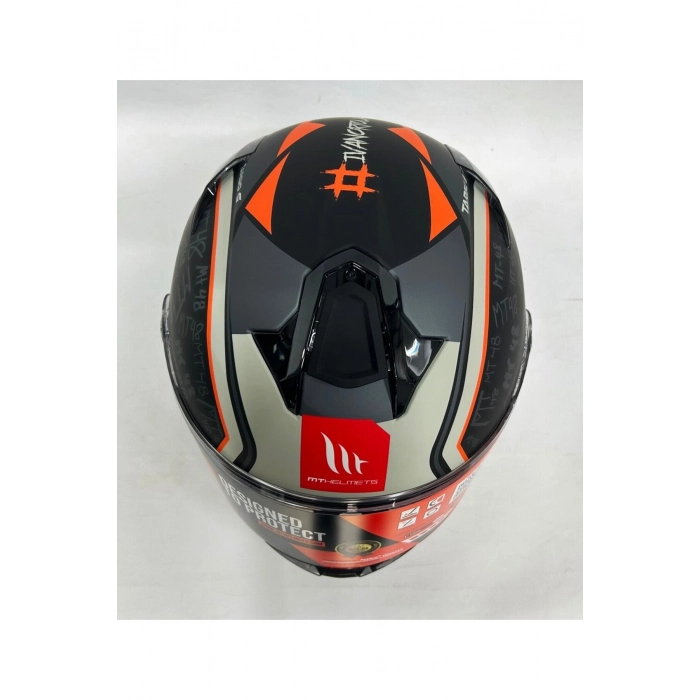 Helmets Targo S Ivan Ortola B4 Şeffaf Vizörlü V-14b Kapalı Kask Mat Renk