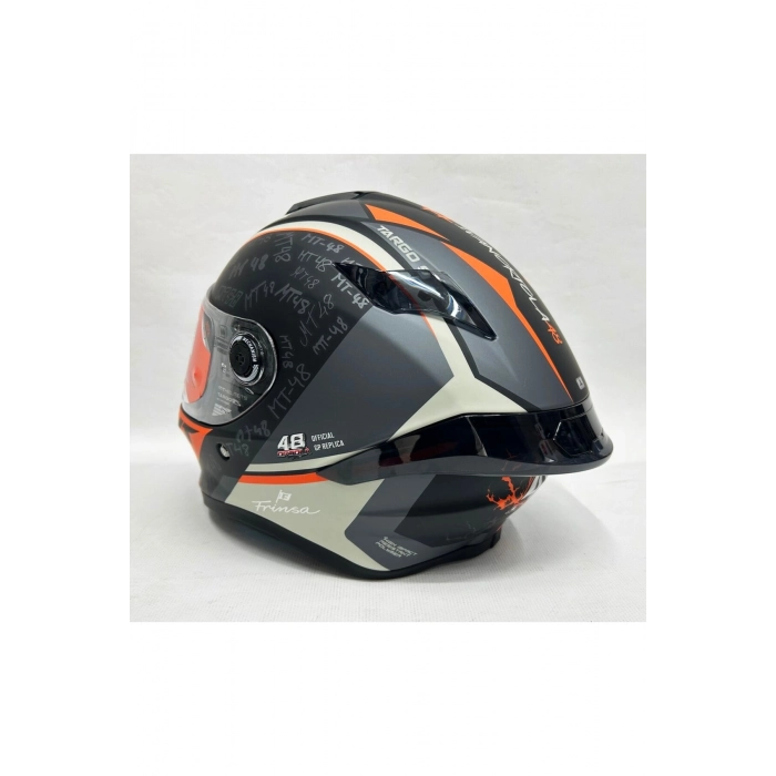 Helmets Targo S Ivan Ortola B4 Şeffaf Vizörlü V-14b Kapalı Kask Mat Renk