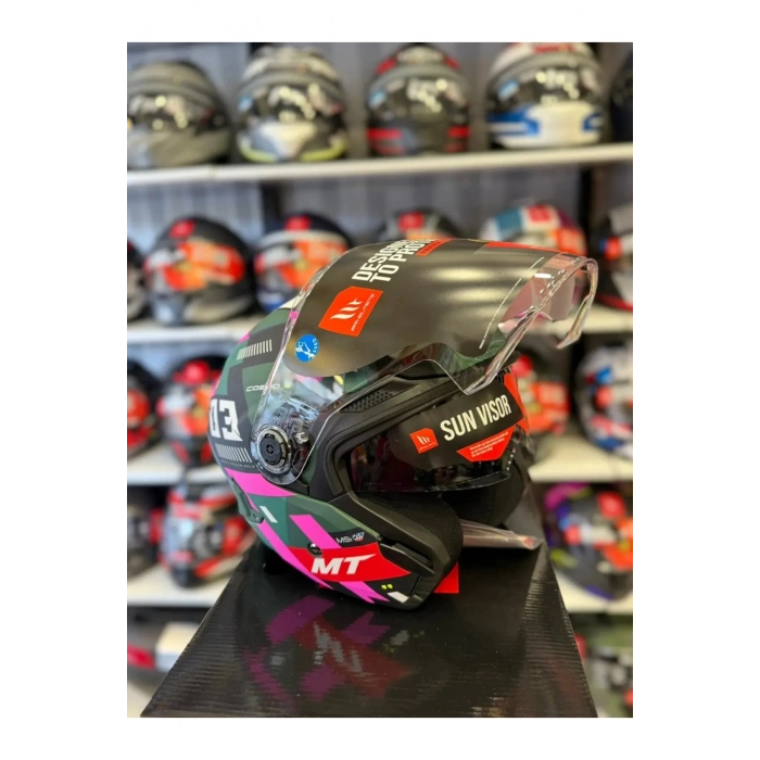 KASK MT COSMO SV SERGIO GARCIA D18 MAT PEMBE/YEŞİL