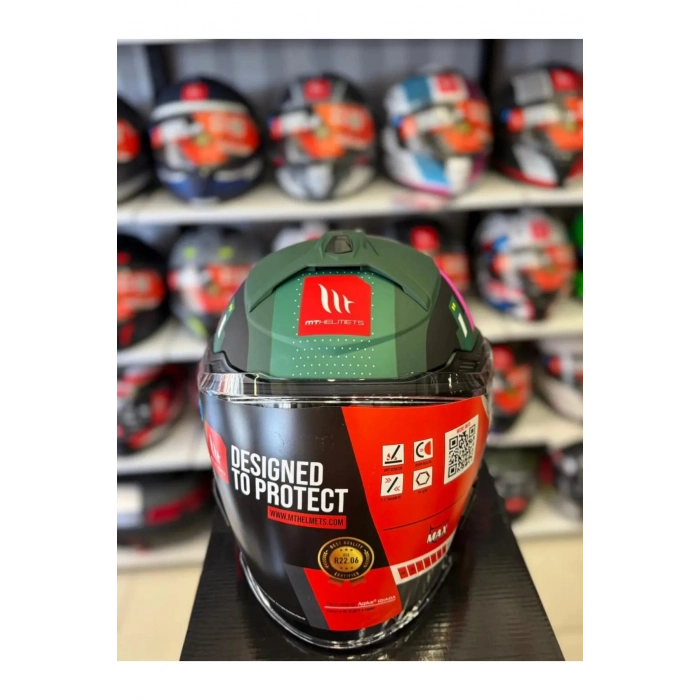 KASK MT COSMO SV SERGIO GARCIA D18 MAT PEMBE/YEŞİL