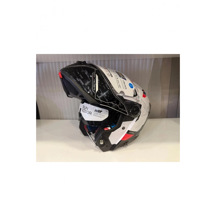 KASK MT ATOM 2 HİGHLANDS A7 MAVİ/BEYAZ/SİYAH