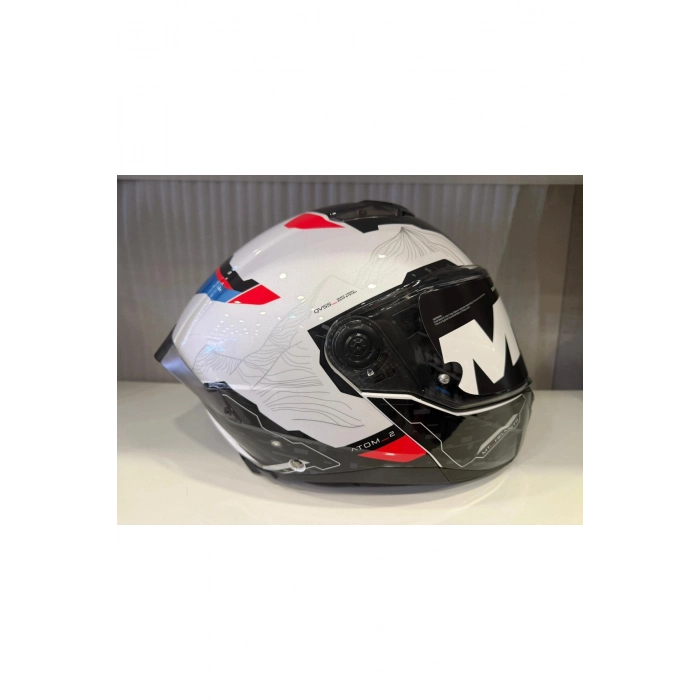 KASK MT ATOM 2 HİGHLANDS A7 MAVİ/BEYAZ/SİYAH