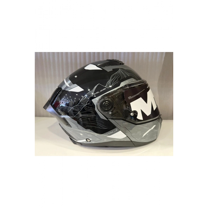 KASK MT ATOM 2 HİGHLANDS C2 PARLAK GRİ