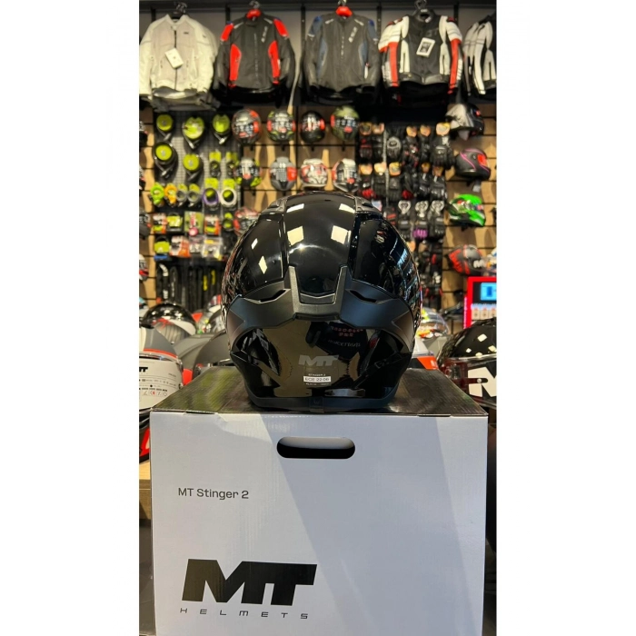 MT KASK FF126 STINGER 2 PURE A1 PARLAK(ŞEFFAF VİZÖRLÜ)
