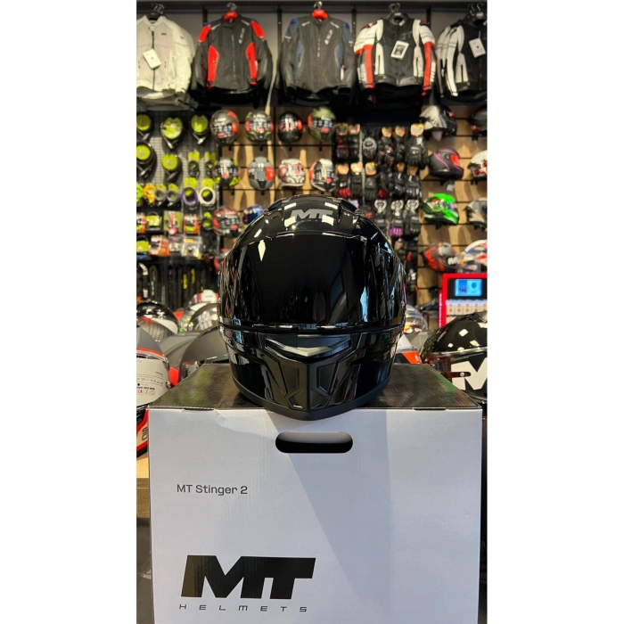 MT KASK FF126 STINGER 2 PURE A1 PARLAK(ŞEFFAF VİZÖRLÜ)