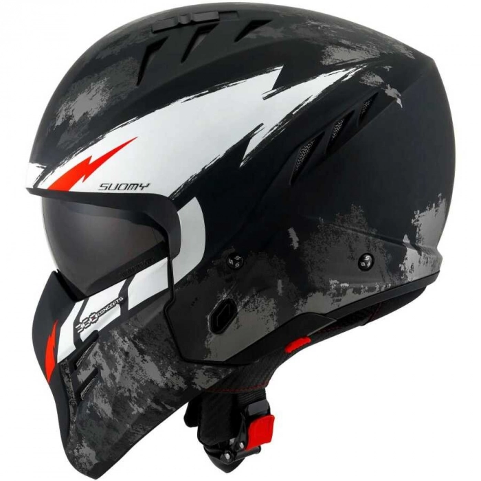 ARMOR KASK HI VOLT MAT SİYAH BEYAZ