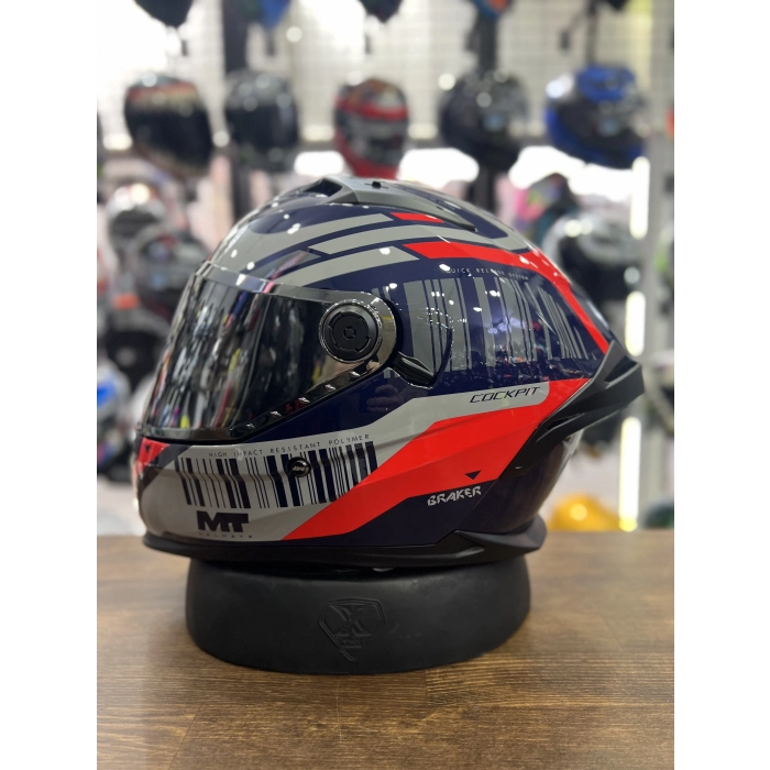 BRAKER SV COCKPIT C5 PARLAK (ŞEFFAF VİZÖRLE GÖNDERİLMEKTEDİR)