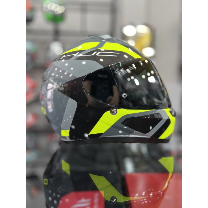 C10 KASK TINS MC3H GRİ KASK ŞEFFAF VİZÖRLÜ