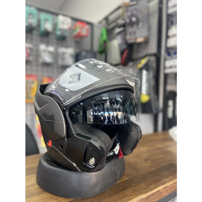 FASTFLIP KASK MAT ANTRASİT GRİ (motozilla)