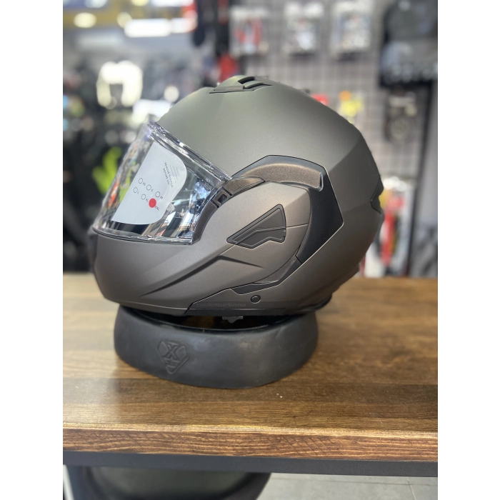 FASTFLIP KASK MAT ANTRASİT GRİ (motozilla)