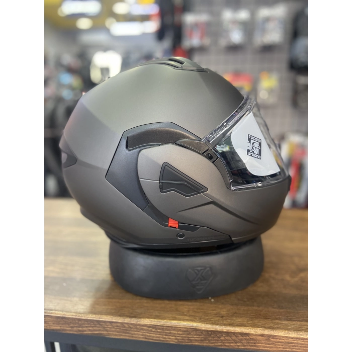 FASTFLIP KASK MAT ANTRASİT GRİ (motozilla)
