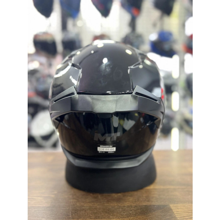 Helmets Kask Braker Sv Solid A1 Parlak Siyah (Şeffaf Vizörlü)