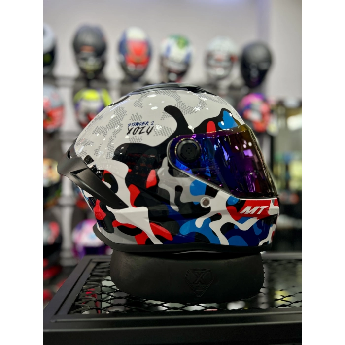 Helmets Stinger 2 Yozu İridyum Vizörlü (+1 Şeffaf Vizör)