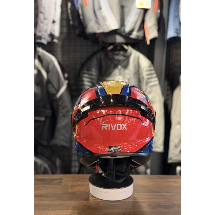 R2 FLASH KIRMIZI KASK ŞEFFAF VİZÖRLÜ