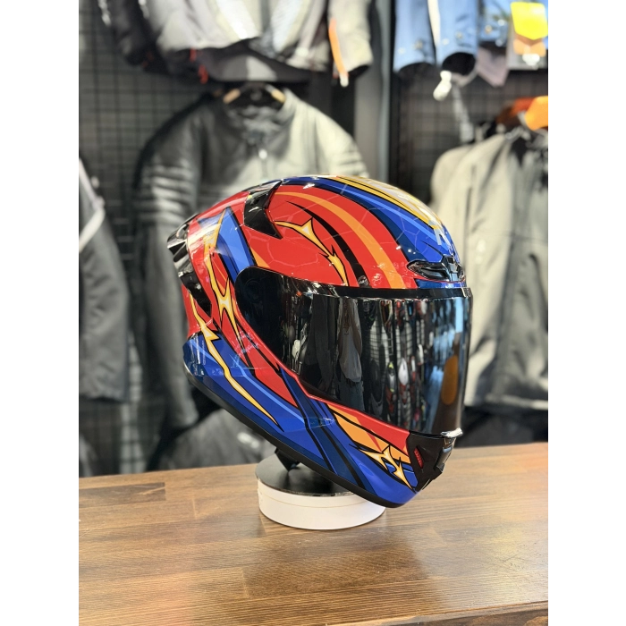 R2 FLASH KIRMIZI KASK ŞEFFAF VİZÖRLÜ