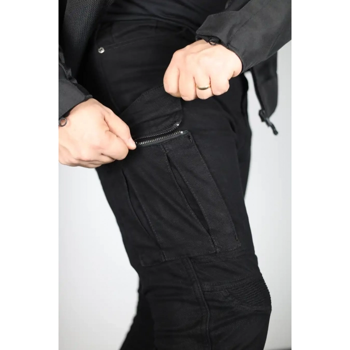 ROADLIFE CARGO NERO LONG SİYAH MOTORCU PANTOLON