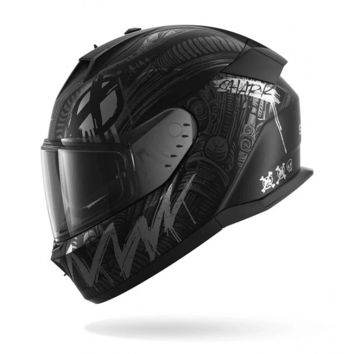 Shark D-Skwal 3 Shıever Mat Kapalı Kask (MOTOZİLLA)