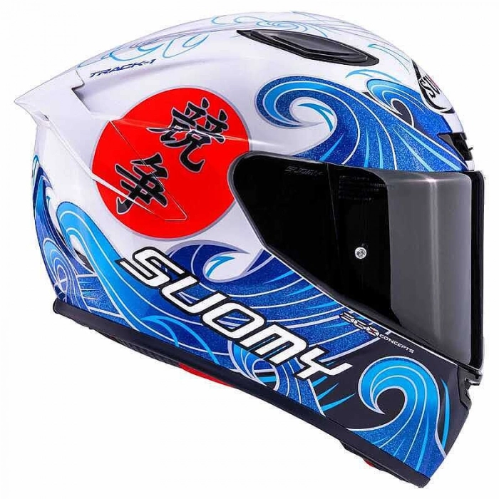 TRACK-1 KASK WAWES BEYAZ CARBON