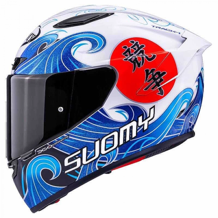 TRACK-1 KASK WAWES BEYAZ CARBON
