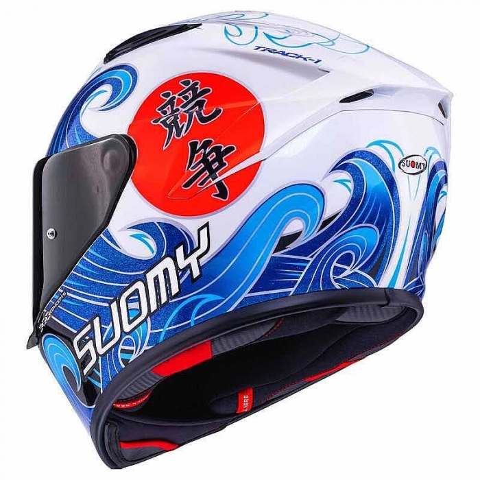 TRACK-1 KASK WAWES BEYAZ CARBON