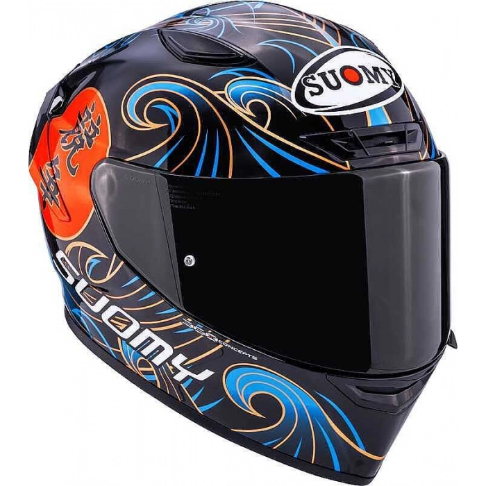 TRACK-1 KASK WAWES SİYAH CARBON