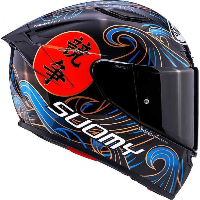 TRACK-1 KASK WAWES SİYAH CARBON
