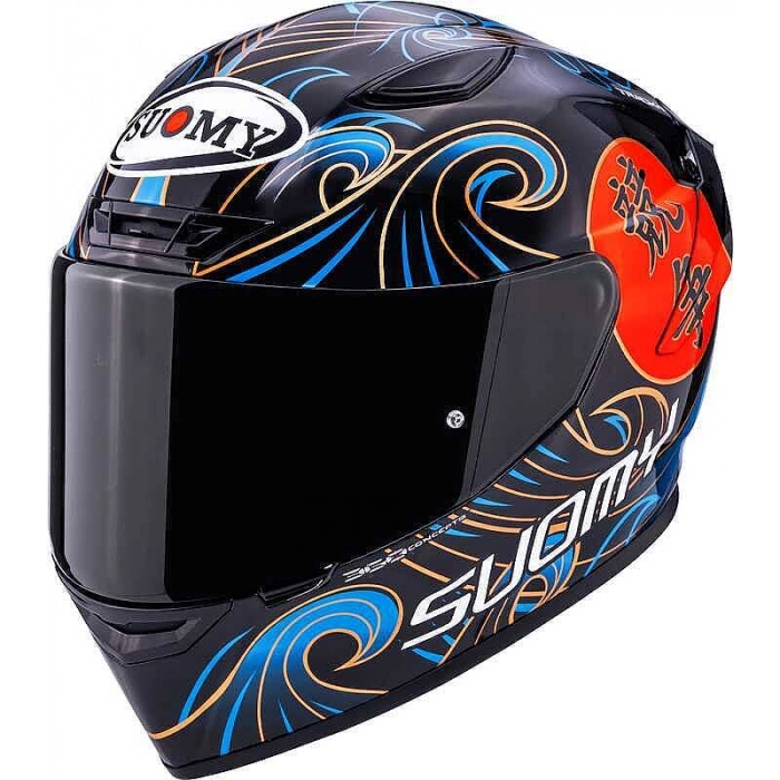 TRACK-1 KASK WAWES SİYAH CARBON