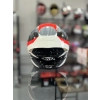 TT-COURSE KASK GEAR SİYAH KIRMIZI ŞEFFAF VİZÖRLÜ