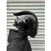 R1 Parlak Siyah Kapalı Kask (Siyah Vizörlü) md820