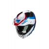 İ80 Imes MC21 Çene Açılır Motosiklet Kaskı Mavi Beyaz Kırmızı