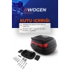 Wogen 52 Litre Motosiklet Arka Çantası Üst Bagaj Basic Siyah