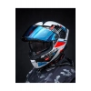 Thunder 4 Sv Luminence A7 parlak kask (şeffaf vizörlü biçimde gönderilecektir)