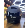 RX MAT SİYAH KASK ŞEFFAF (+1 GOLD ) VİZÖRLÜ