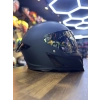 RX MAT SİYAH KASK ŞEFFAF (+1 GOLD ) VİZÖRLÜ