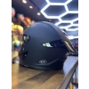 RX MAT SİYAH KASK ŞEFFAF (+1 GOLD ) VİZÖRLÜ