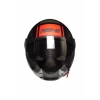 UNIVER 612 Açık (Yarım) Kask – Desenli Mat Siyah, Vizörlü, Güneş Vizörlü ,CE Onaylı