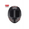 FF-871 FREEDOM SİYAH KIRMIZI DESENLİ KASK