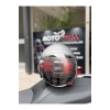 FR-612 Yarım Camlı Mat Gri Kask