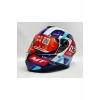 Helmets Targo S Sergio Garcia D7 Şeffaf Vizörlü V-14b Kapalı Kask Parlak Renk