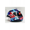 Helmets Targo S Sergio Garcia D7 Şeffaf Vizörlü V-14b Kapalı Kask Parlak Renk