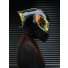 R1 Parlak Siyah Revo Gold Vizörlü Kapalı Kask (Güneş Vizörlü)