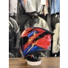 R2 FLASH KIRMIZI KASK ŞEFFAF VİZÖRLÜ